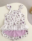 Lilac Petal Ruffle Set