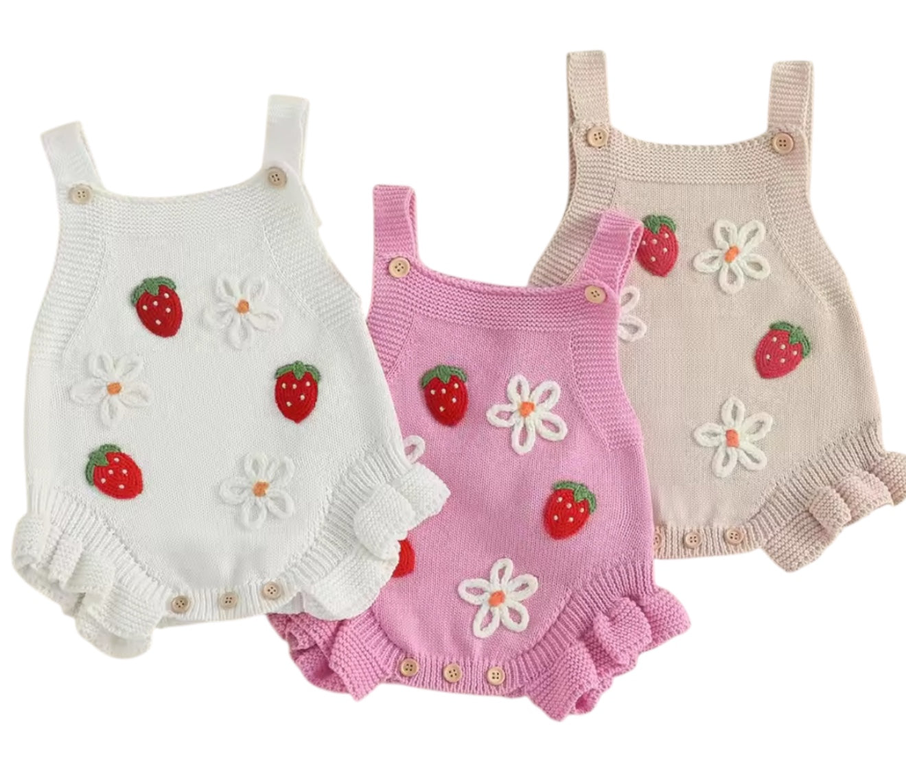 Berry Sweet Knit Romper