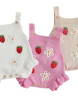 Berry Sweet Knit Romper