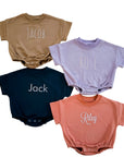 Personalized Baby Name Romper – Custom Embroidered