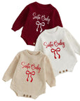 Santa Baby Sweater Romper (multiple Colors)