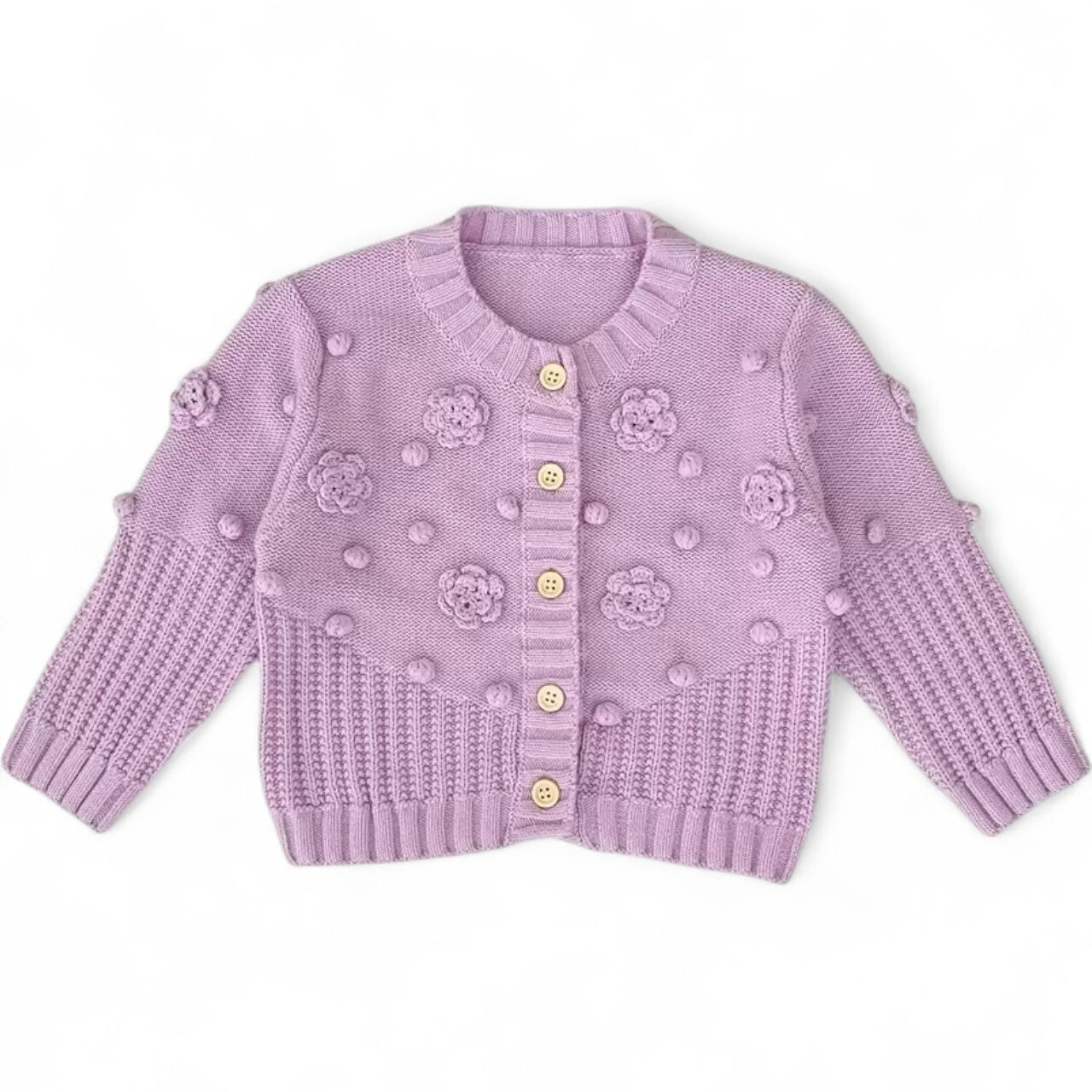 Blossom Knit Cardigan (Lilac)