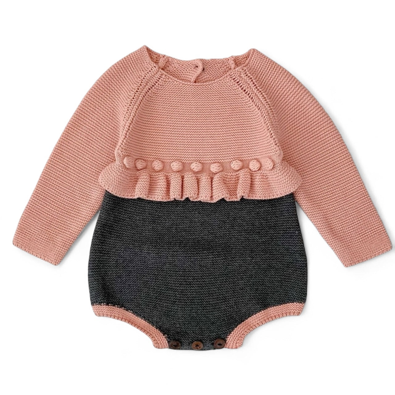 Rosewood Ruffle Knit Romper