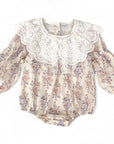 Meadow Lace Floral Romper
