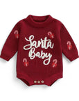 Santa Baby Knit Romper