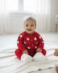 Holly Berry Knit Romper