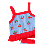 Cherry Sky Ruffle Short Set
