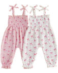 Sweet Bow Smocked Jumpsuit