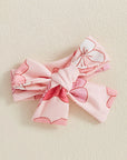 Sweatshirt Bow Print Romper