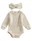 Knit Long Sleeve Romper