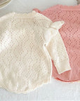 Vintage Ruffles Knitted Romper
