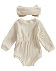 Knit Long Sleeve Romper