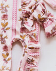 Blushing Blooms Ruffle Onesie Set
