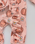 Pumpkin Patch Bloom Ruffle Onesie Set