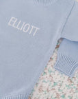 Knit Romper - Blue