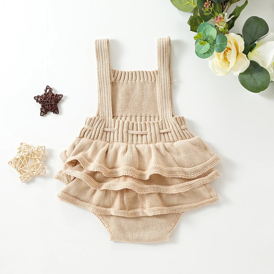 Knitted Ruffle Romper