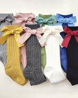 Knee High Bow Socks