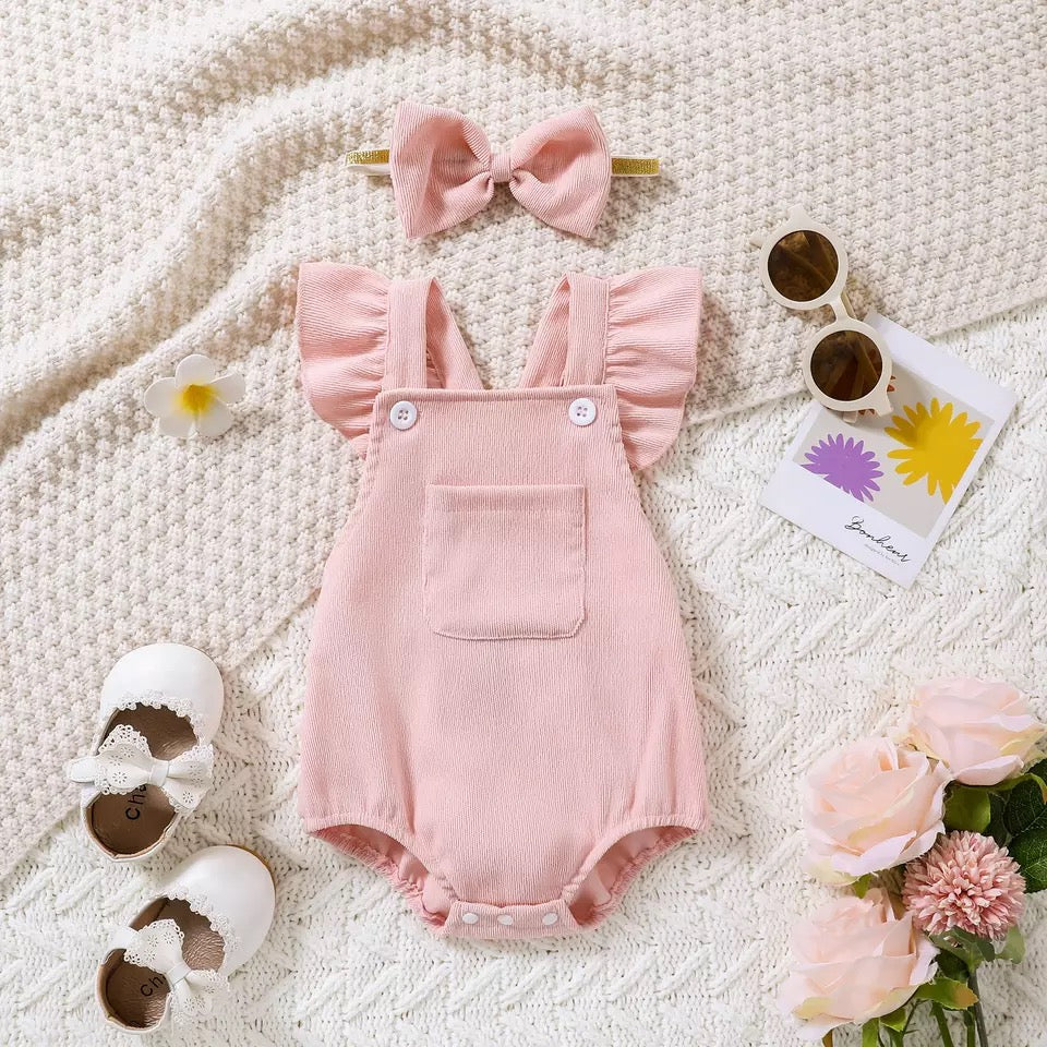 Corduroy Ruffle Romper