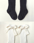 Knee High Bow Socks