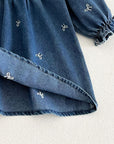 Charlotte Embroidered Denim Dress