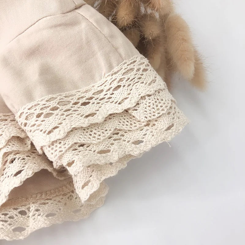 Ruffled Lace Bloomers Set