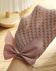 Hollow Bow Socks