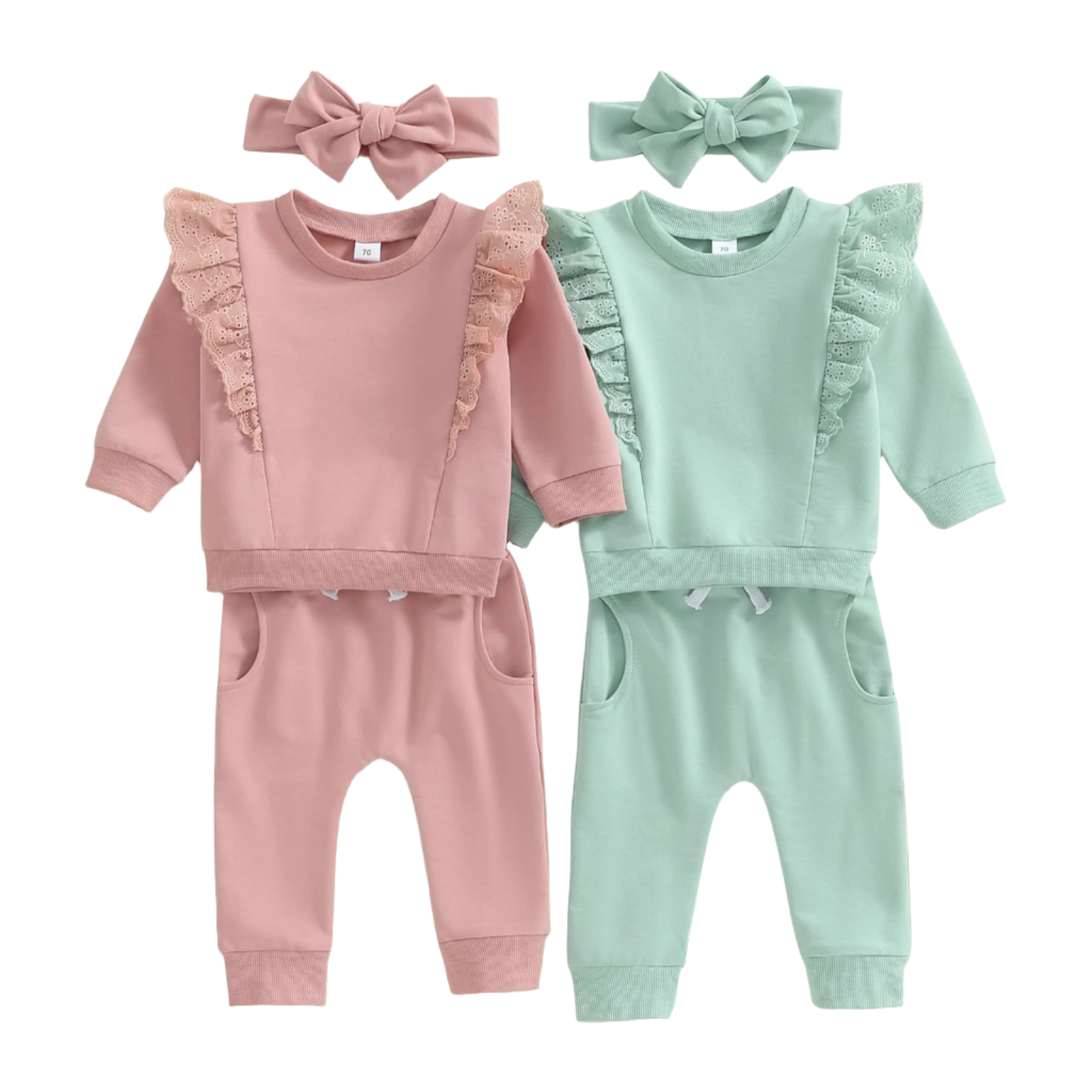 2pcs Lace Suit Set