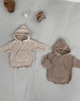 Knitted hooded Romper