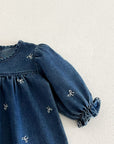 Charlotte Embroidered Denim Dress
