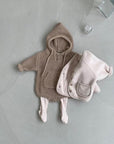 Knitted hooded Romper