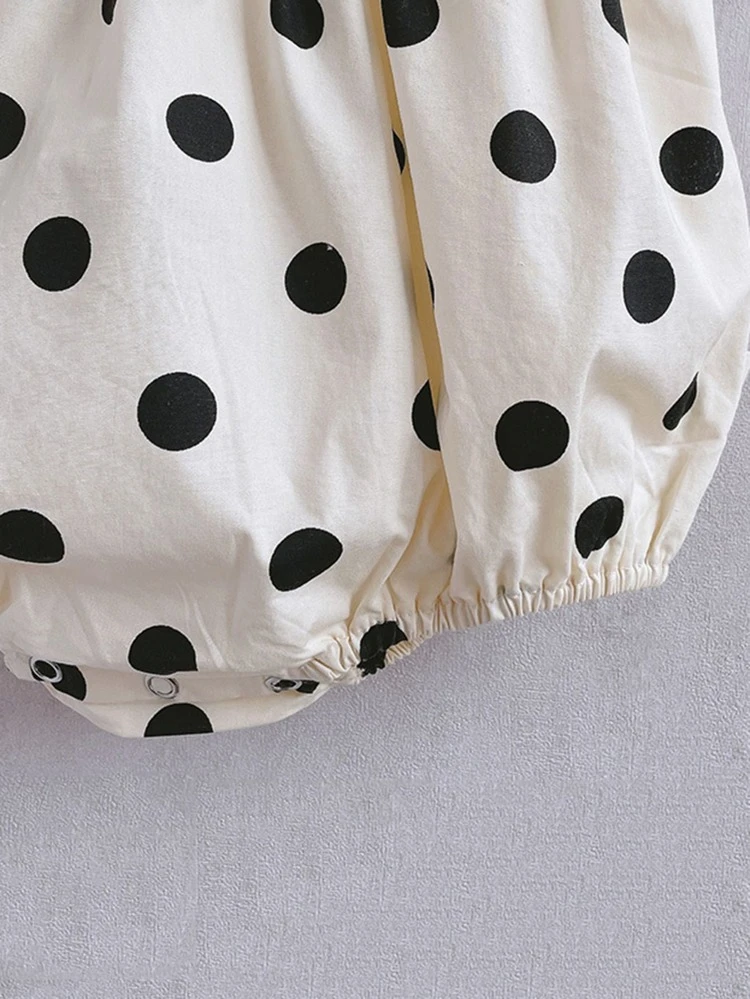 “Anastasia” Polka Dot Romper