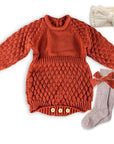 Knit Long Sleeve Romper (multiple Colors)