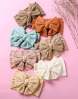 7pcs Big Bow Turban Headwrap