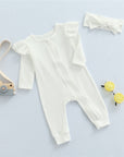 2pcs Zip Ruffled Set