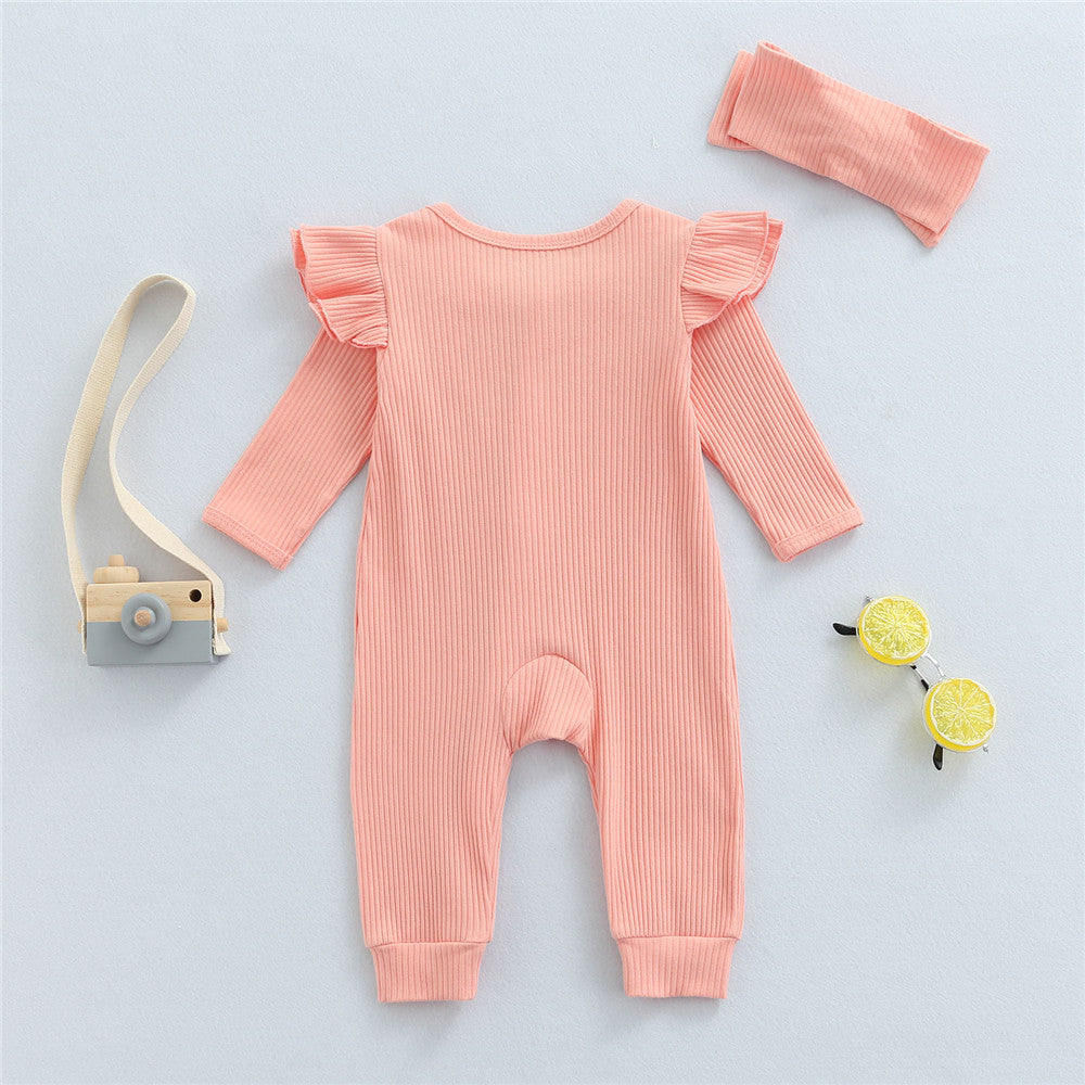 2pcs Zip Ruffled Set