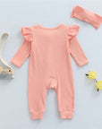 2pcs Zip Ruffled Set