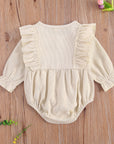 Corduroy Ruffled Romper