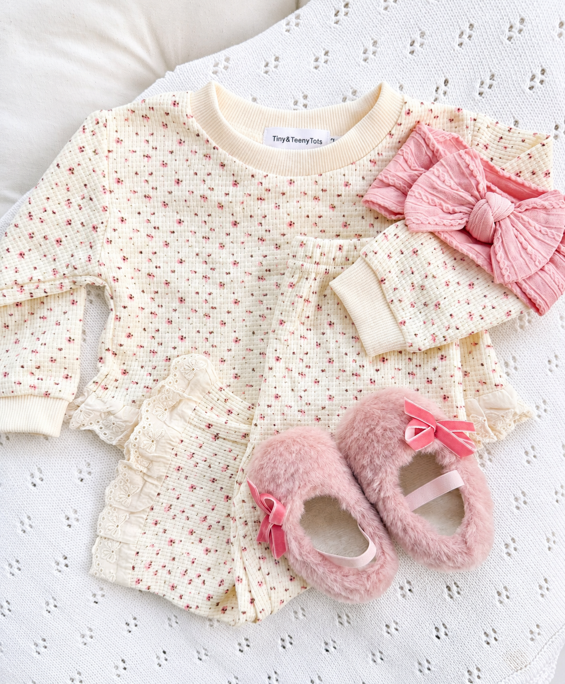 Vintage Bloom Lace Lounge Set