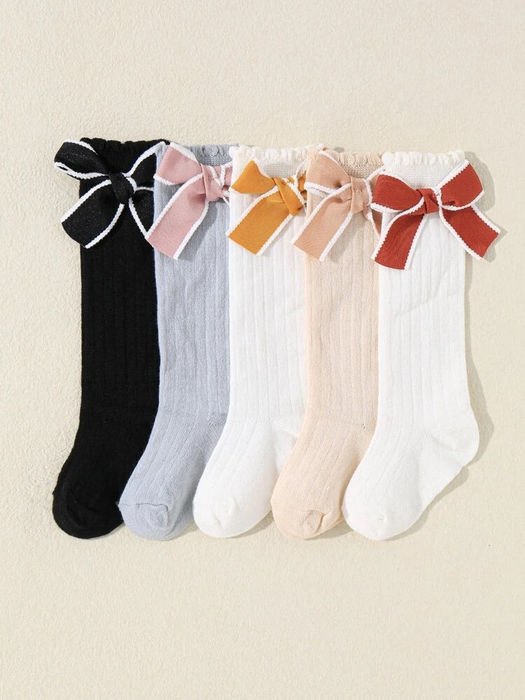 5pcs Set Knee High Socks