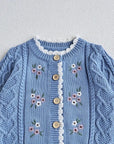 Embroidered Knit Cardigan