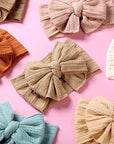 7pcs Big Bow Turban Headwrap