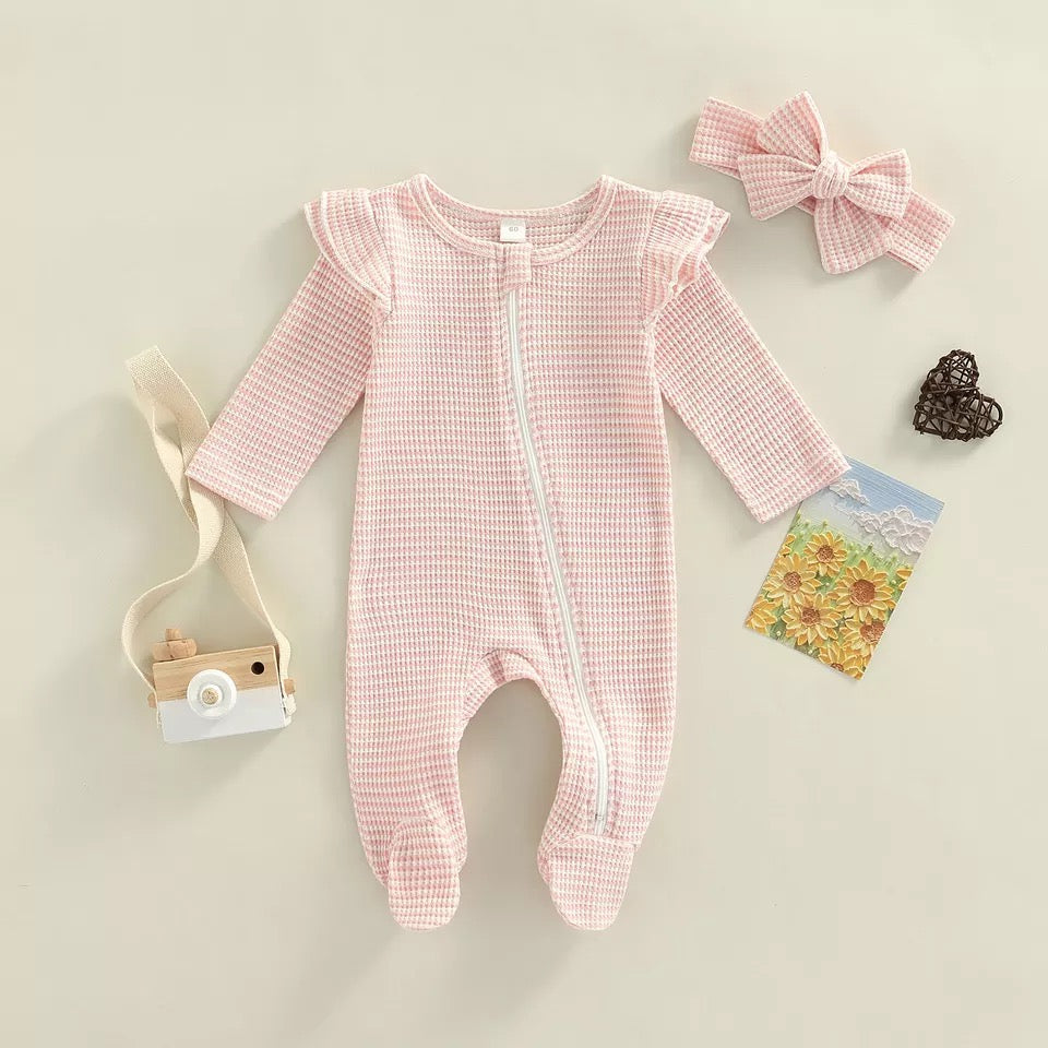 2pcs Stripes Onesie