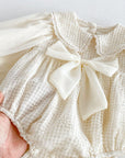 Eloise Lace Bow Bubble Romper