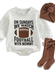 Football Sweater Romper