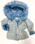 Faux Fur Denim Jacket