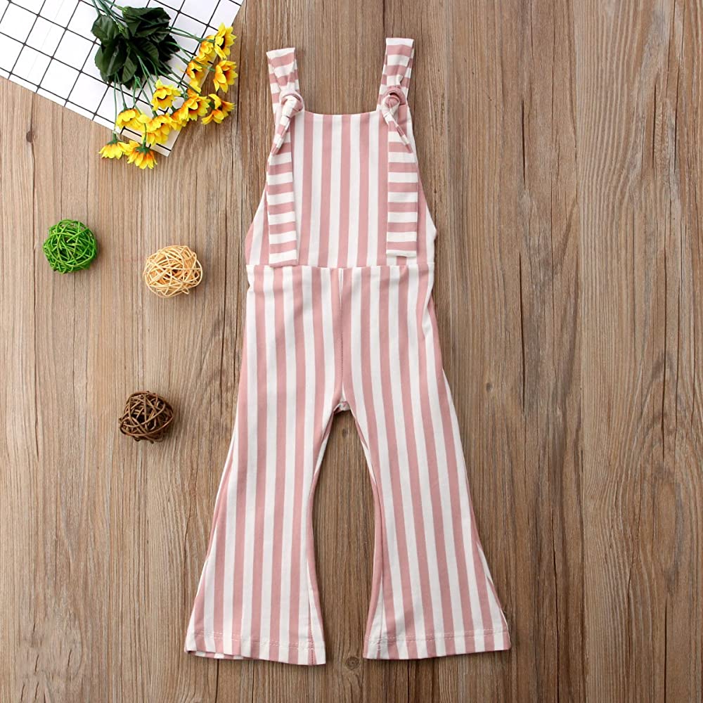 Stripe Bell Bottom Suspender