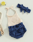 Halter Knit Shorts Set