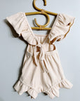 2pcs Butterfly Sleeve Romper