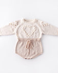 Knit Heart Romper