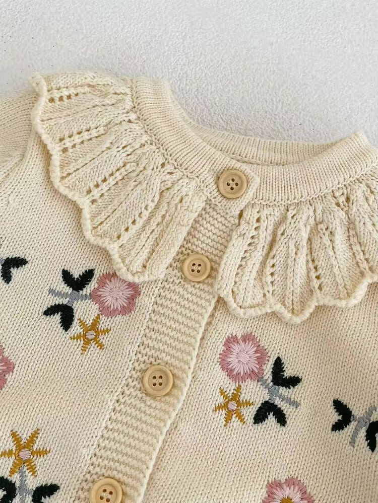 Floral Garden Knit Cardigan Set
